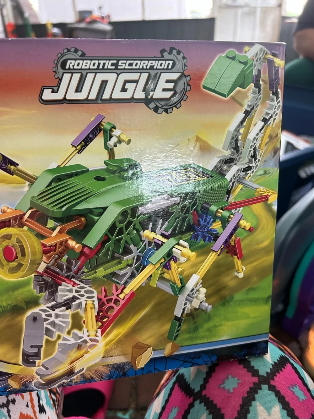 Robotic Scorpion Jungle Motor Building Block Set - Green